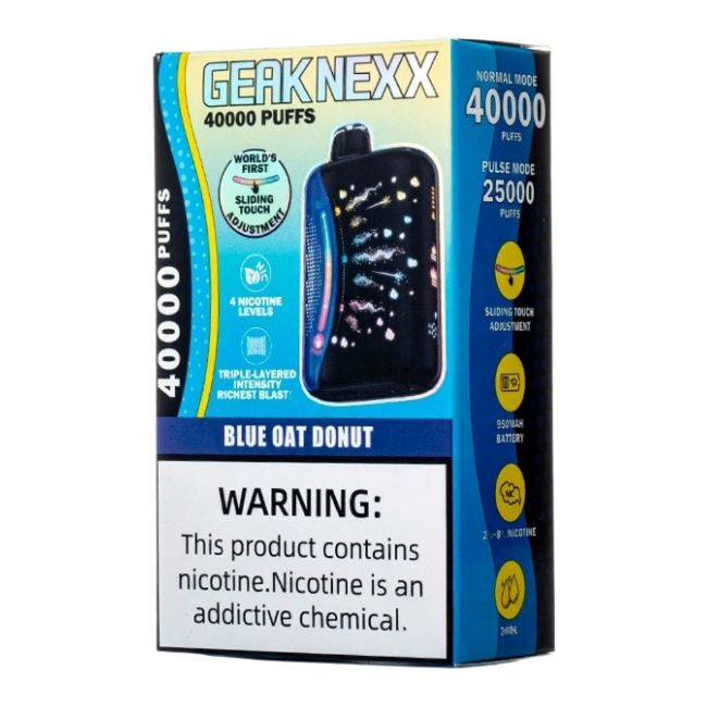 GEAK NEXX 5% DISPOSABLE (100ML) PULSE. MODE - 25K & NORM. MODE - 40K PUFFS 5CT/ BOX - Image 4