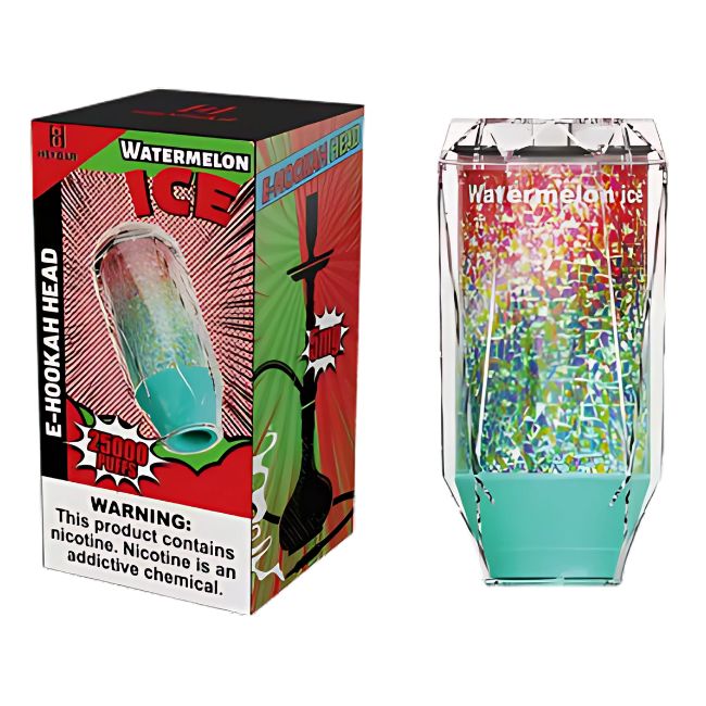 HEYBAR 5% DISPOSABLE E-HOOKAH HEAD (120ML) 25K PUFFS 6CT/ BOX - Image 2