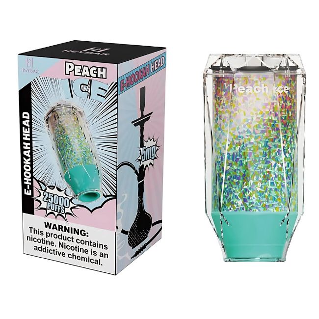 HEYBAR 5% DISPOSABLE E-HOOKAH HEAD (120ML) 25K PUFFS 6CT/ BOX - Image 3