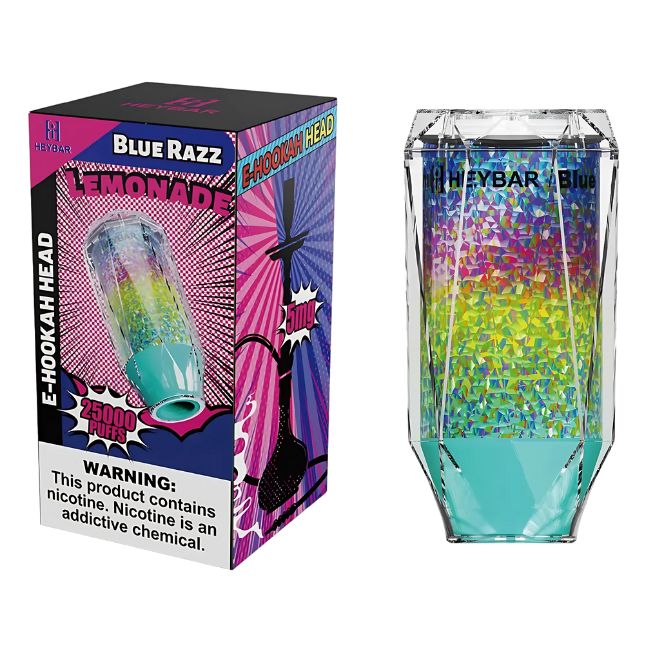 HEYBAR 5% DISPOSABLE E-HOOKAH HEAD (120ML) 25K PUFFS 6CT/ BOX - Image 4
