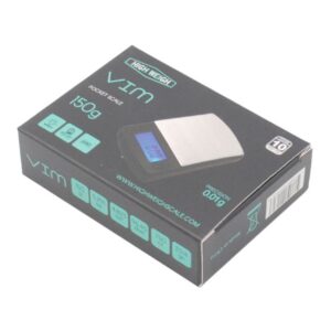 HWVIM15011 HIGH WEIGH VIM (150GM X 0.01GM) BLACK POCKET SCALE
