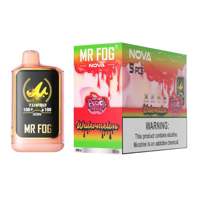 MR FOG NOVA LIMITED EDITION 5% DISPOSABLE (100ML) 36K PUFFS 5CT/ BOX - Image 2