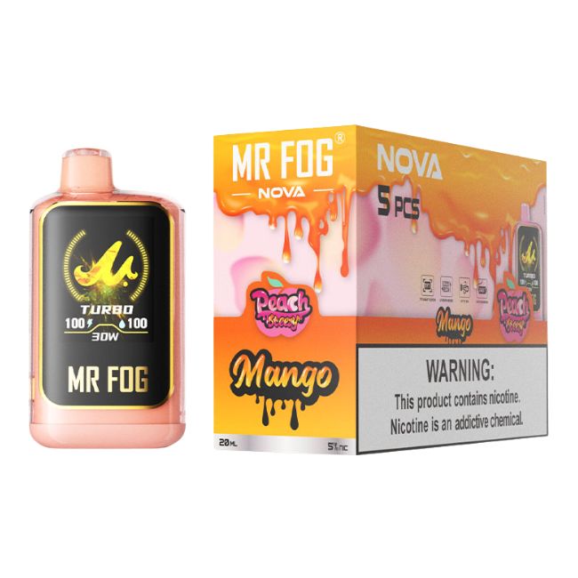 MR FOG NOVA LIMITED EDITION 5% DISPOSABLE (100ML) 36K PUFFS 5CT/ BOX - Image 3