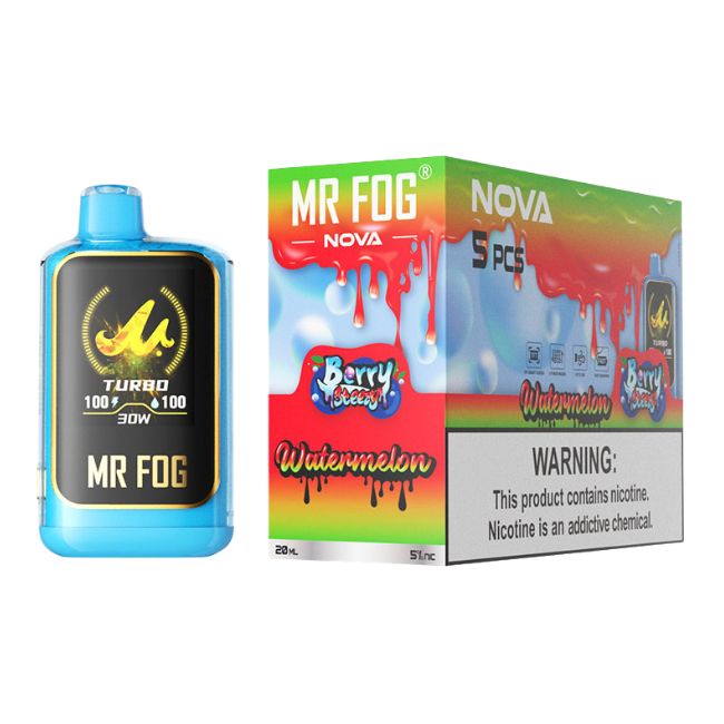 MR FOG NOVA LIMITED EDITION 5% DISPOSABLE (100ML) 36K PUFFS 5CT/ BOX - Image 4