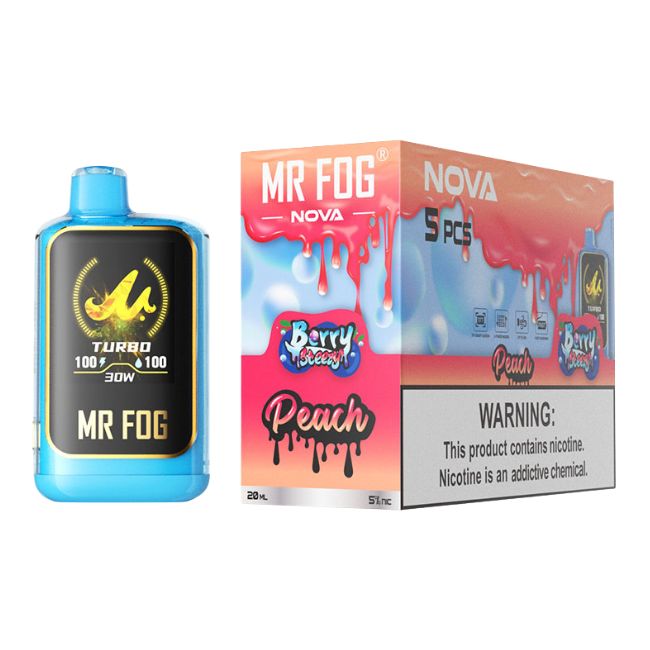 MR FOG NOVA LIMITED EDITION 5% DISPOSABLE (100ML) 36K PUFFS 5CT/ BOX - Image 5