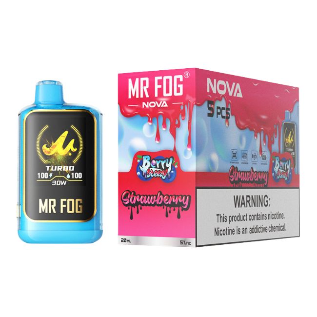 MR FOG NOVA LIMITED EDITION 5% DISPOSABLE (100ML) 36K PUFFS 5CT/ BOX - Image 6