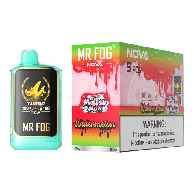 MR FOG NOVA LIMITED EDITION 5% DISPOSABLE (100ML) 36K PUFFS 5CT/ BOX - Image 7