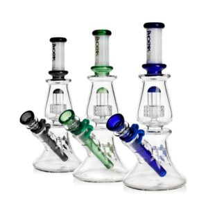 PHX950 PHOENIX GLASS 10.5'' WITH MATRIX PERC BEAKER WATER PIPE