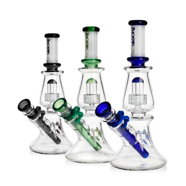 PHOENIX GLASS 10.5''  WITH MATRIX PERC BEAKER WATER PIPE