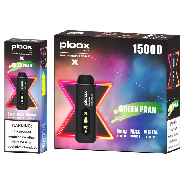 PLOOX X BY LUXPODZ 5% HOOKAH DISPOSABLE POD (80ML) 15K PUFFS 5CT/ BOX - Image 6