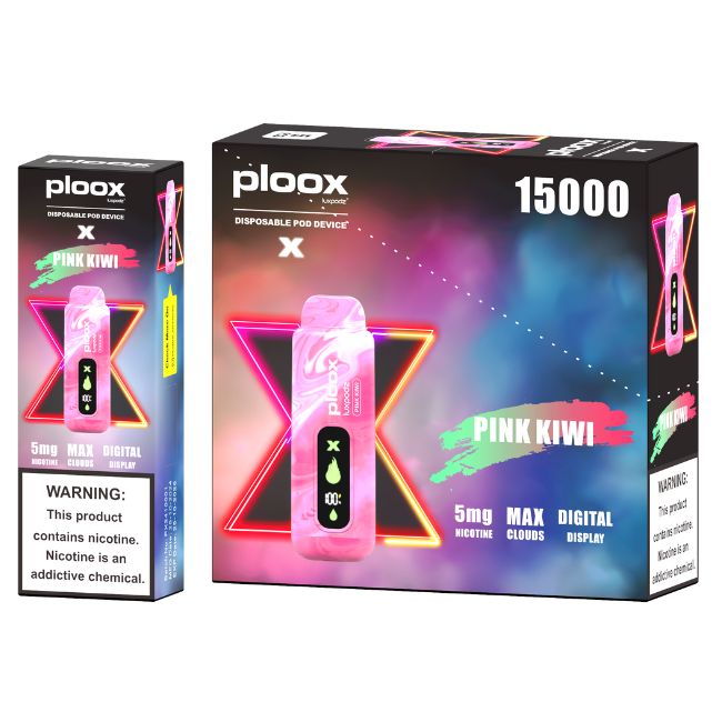 PLOOX X BY LUXPODZ 5% HOOKAH DISPOSABLE POD (80ML) 15K PUFFS 5CT/ BOX - Image 7