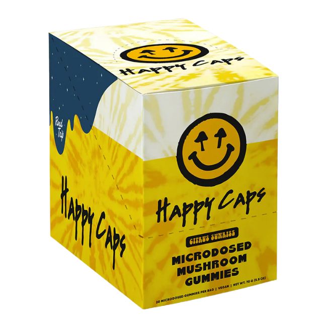 ROAD TRIP X HAPPY CAPS MICRODOSED BLEND MUSHROOM GUMMIES 20CT/6PK - Image 4