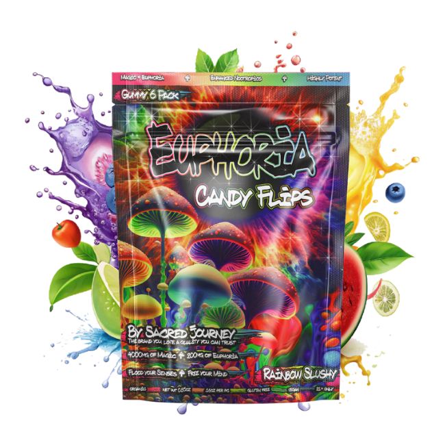 SACRED JOURNEY EUPHORIA CANDY FLIPS MUSHROOM GUMMIES 6CT/10PK - Image 5