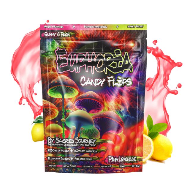 SACRED JOURNEY EUPHORIA CANDY FLIPS MUSHROOM GUMMIES 6CT/10PK - Image 8