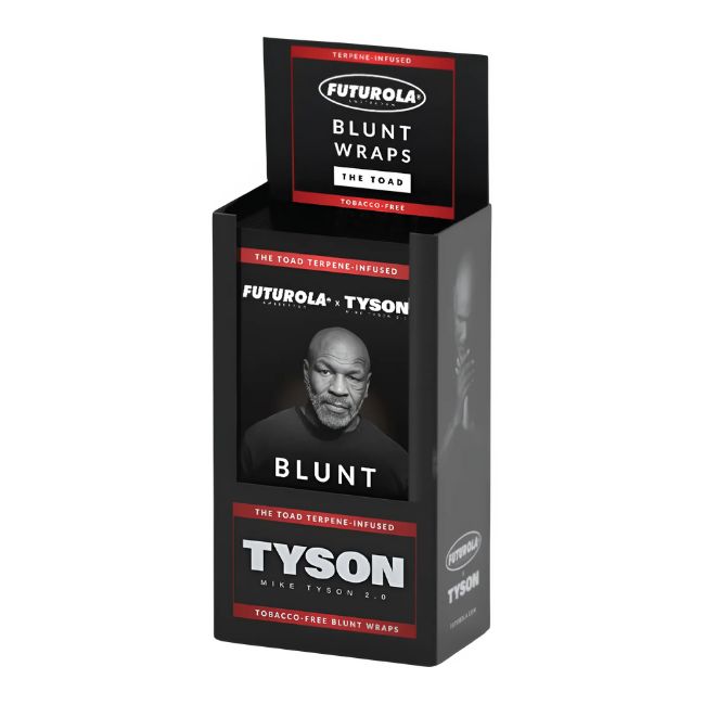 TYSON RANCH X FUTUROLA TERPENE INFUSED (THE TOAD) BLUNT WRAPS 25CT/ BOX
