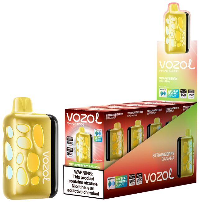 VOZOL RAVE 5% DISPOSABLE (100ML) SURGE. MODE - 35K & REG. MODE - 50K PUFFS 5CT/ BOX - Image 5