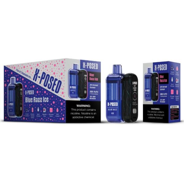 X-POSED 5% DISPOSABLE KIT WITH MINI POWER BANK COMBO PACK (80ML) 35K PUFFS 5CT/ BOX