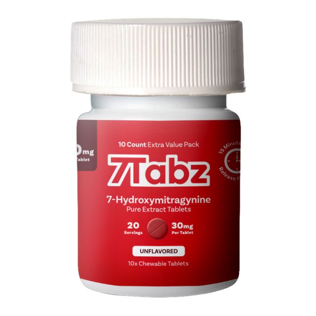 7TABZ HYDROXY PURE KRATOM LEAF EXTRACT 30MG PER TABLET 10CT/ 6JARS (PRE PRICED $38.99) - Image 2