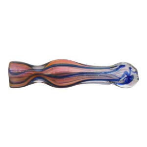 CH78711OC 3.5" GOLD BOTTOM TWISTED CHILLUM