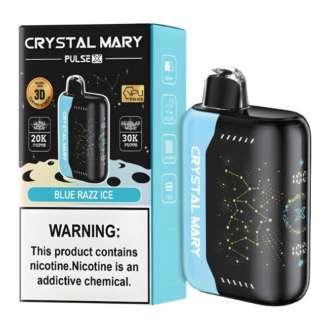 CRYSTAL MARY PULSE X 5% DISPOSABLE (90ML) PULSE MODE - 20K & REG. MODE - 30K PUFFS 5CT/ BOX - Image 2