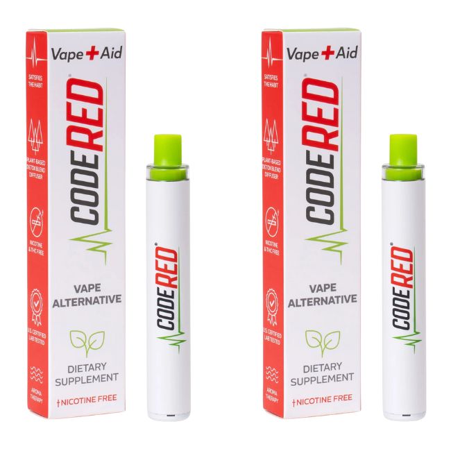 CODE RED VAPE+AID CLEAN VAPE ALTERNATIVE RESPIRATORY WELLNESS CODE RED UPTO 600 INHALATIONS 6CT/ BOX - Image 2