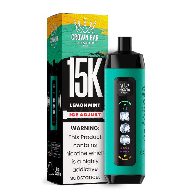 CROWN BAR BY AL FAKHER ICE ADJUST 5% DISPOSABLE (110ML) 15K PUFFS 5CT/ BOX (MADE IN UAE) - Image 4