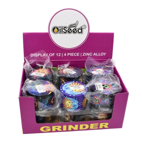 50MM 4PART SUN & MOON PRINT GRINDER