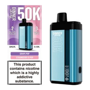DINNERLADY50KD001 DINNER LADY DUAL FLAVOR 5% DISPOSABLE (150ML) 50K PUFFS (BUILT IN USA) 5CT/ BOX