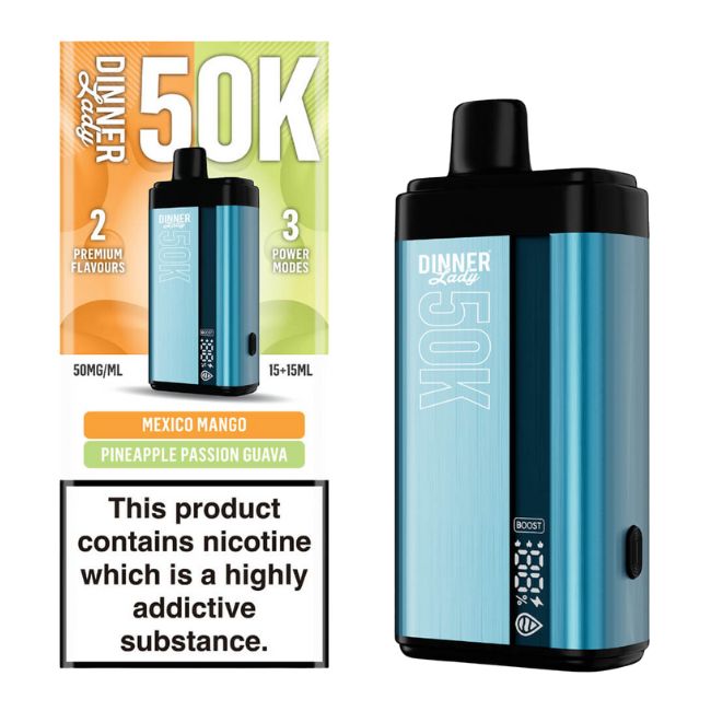 DINNER LADY DUAL FLAVOR 5% DISPOSABLE (150ML) 50K PUFFS (BUILT IN USA) 5CT/ BOX - Image 2