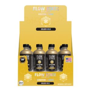 FSKKSHOT01 PURE INFINITY BOTANICALS FLOW STATE ELIXIR KRATOM + KAVA BOTANICAL SUPPLEMENT 345MG (2OZ) SHOT 12CT/ BOX