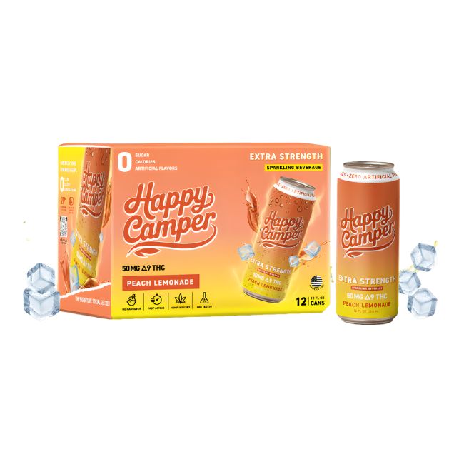 HAPPY CAMPER D9 THC EXTRA STRENGHT DRINK 50MG (12OZ 355ML/ CAN) 12CT/ CASE - Image 4