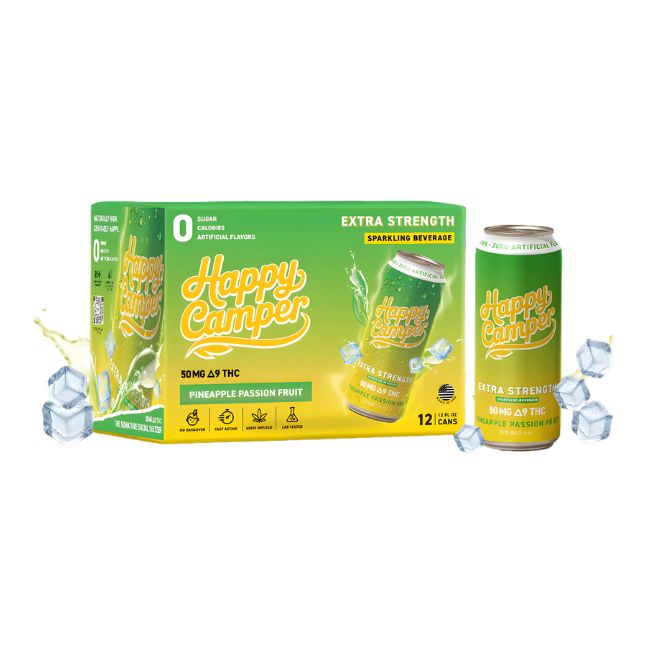 HAPPY CAMPER D9 THC EXTRA STRENGHT DRINK 50MG (12OZ 355ML/ CAN) 12CT/ CASE - Image 5