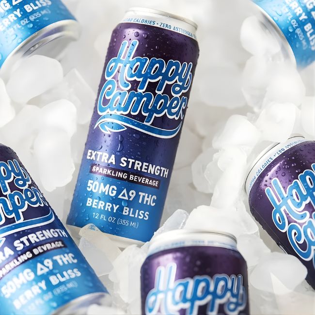 HAPPY CAMPER D9 THC EXTRA STRENGHT DRINK 50MG (12OZ 355ML/ CAN) 12CT/ CASE - Image 6