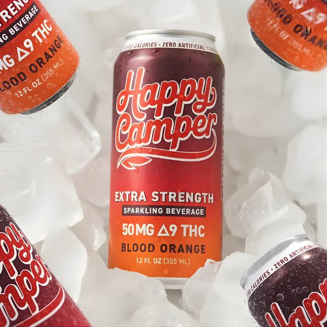 HAPPY CAMPER D9 THC EXTRA STRENGHT DRINK 50MG (12OZ 355ML/ CAN) 12CT/ CASE - Image 7
