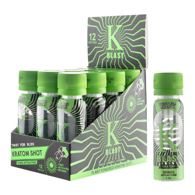 K BLAST KRATOM SHOT 12 BOTTLES / BOX