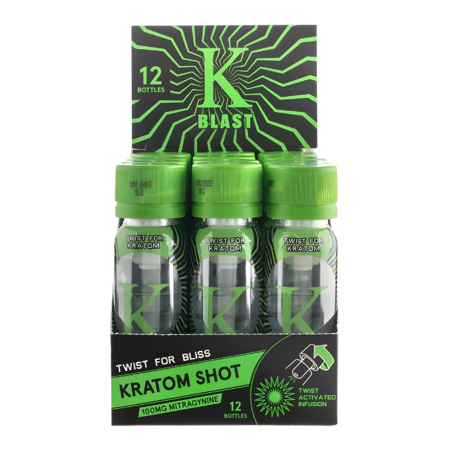 K BLAST KRATOM SHOT 12 BOTTLES / BOX - Image 2