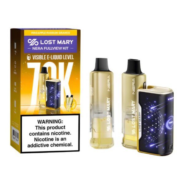 LOST MARY NERA 5% DISPOSABLE KIT + 2POD (120ML) 70K PUFFS 5CT/ BOX