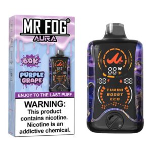 MRFOGAURA60KDI001 MR FOG AURA 5% DISPOSABLE (130ML) 60K PUFFS 5CT/ BOX