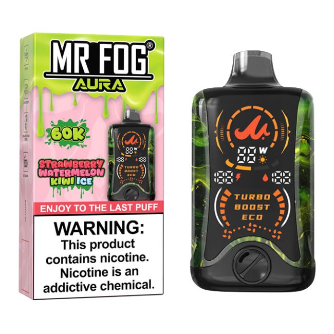 MR FOG AURA 5% DISPOSABLE (130ML) 60K PUFFS 5CT/ BOX - Image 7