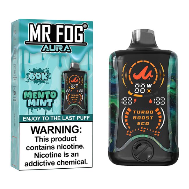 MR FOG AURA 5% DISPOSABLE (130ML) 60K PUFFS 5CT/ BOX - Image 8