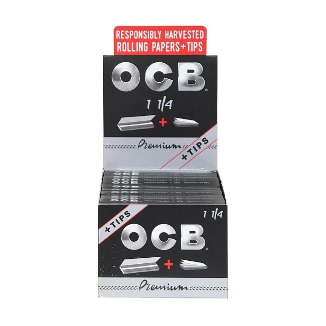 OCB PREMIUM PAPERS + TIPS 1-1/4 (OCTP14PM) 24CT/ BOX