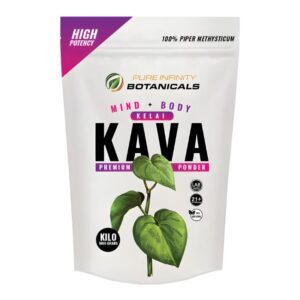 PIB1KG001 PURE INFINITY BOTANICALS KAVA PREMIUM 1KG POWDER BAG