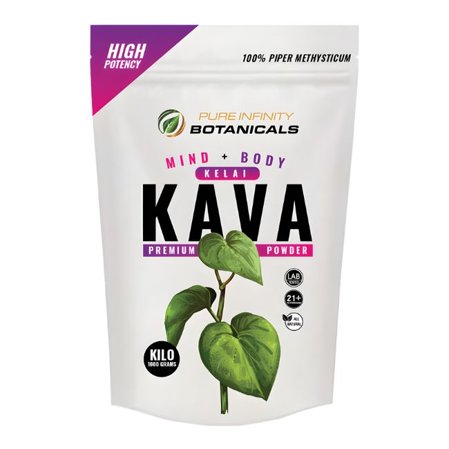 PURE INFINITY BOTANICALS KAVA PREMIUM 1KG POWDER BAG