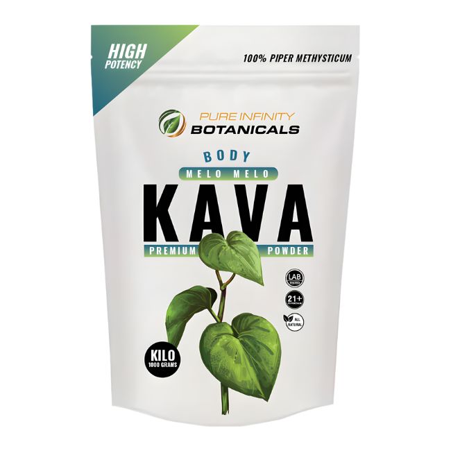 PURE INFINITY BOTANICALS KAVA PREMIUM 1KG POWDER BAG - Image 5
