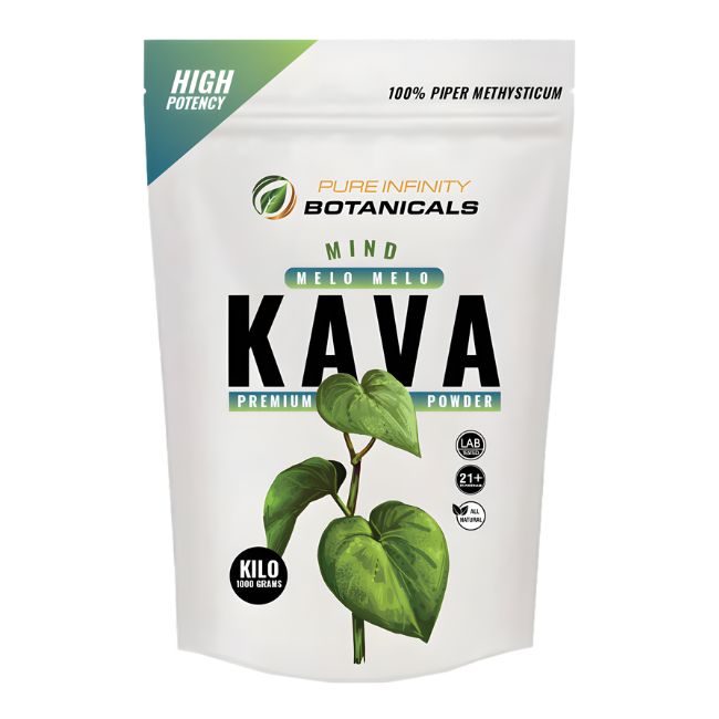 PURE INFINITY BOTANICALS KAVA PREMIUM 1KG POWDER BAG - Image 6