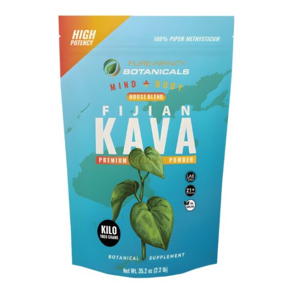 PURE INFINITY BOTANICALS FIJIAN KAVA PREMIUM 1KG POWDER BAG