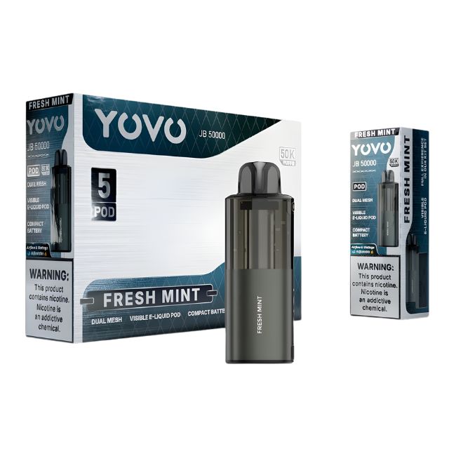 YOVO JB 50000 5% DISPOSABLE POD (75ML) 50K PUFFS 5CT/ BOX - Image 2