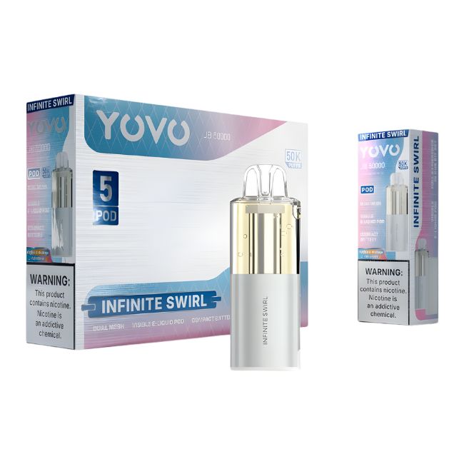 YOVO JB 50000 5% DISPOSABLE POD (75ML) 50K PUFFS 5CT/ BOX - Image 3