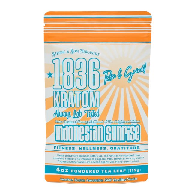 1836 KRATOM TEA LEAF 4OZ (112GM) POWDER BAG