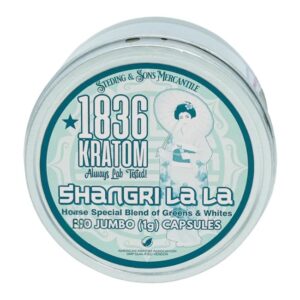 1836 KRATOM 50CT JUMBO CAPSULES TIN